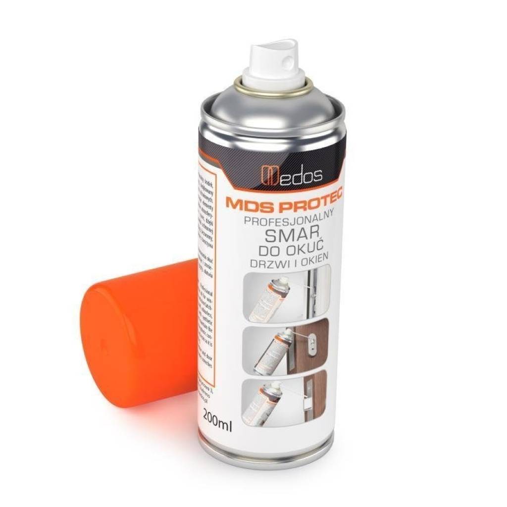 Mds Protec - smar do okuć okiennych drzwiowych zamków 200ml, 800MDSP200 Mds Protec - smar do okuć okiennych drzwiowych zamków 200ml, 800MDSP200