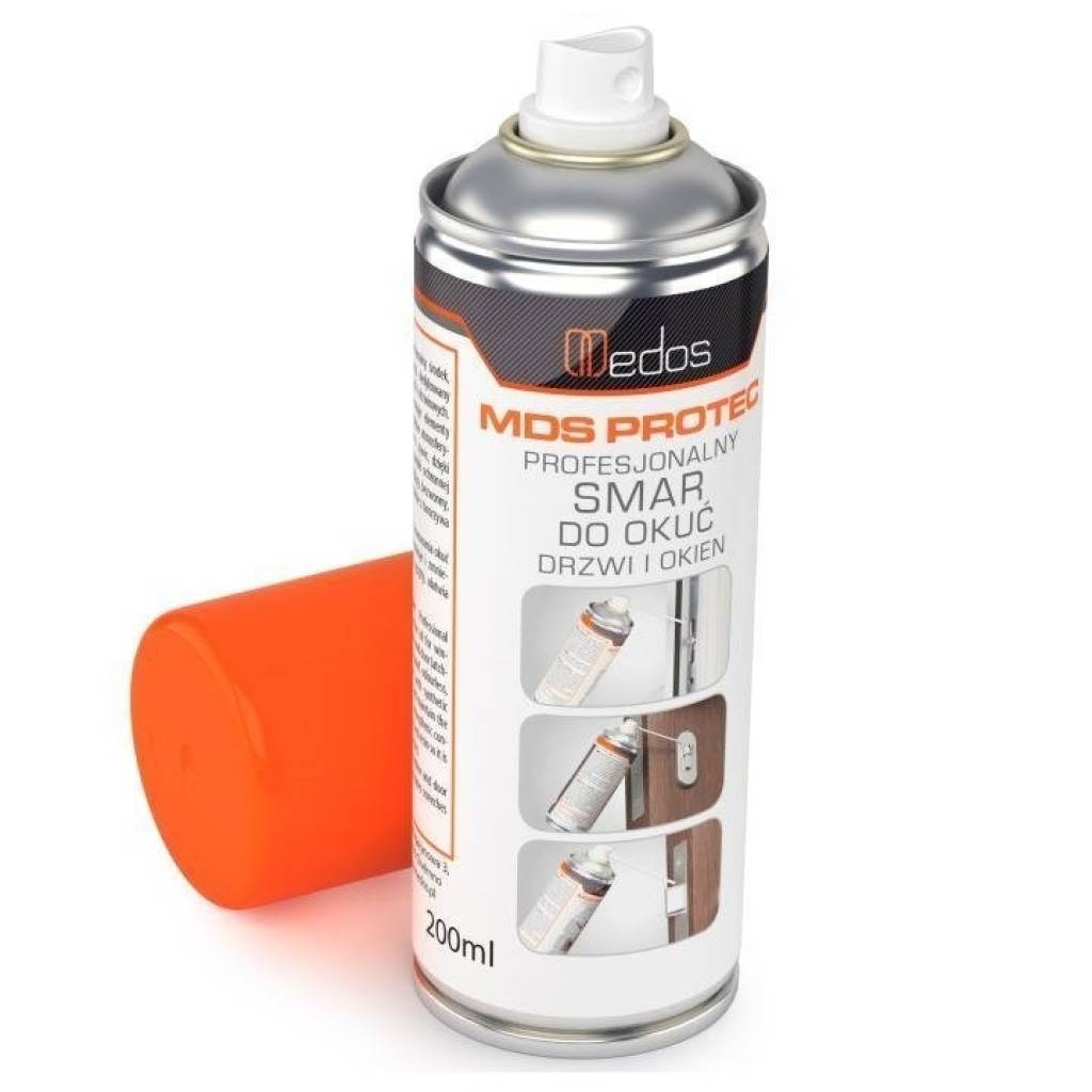 Mds Protec - smar do okuć okiennych drzwiowych zamków 200ml, 800MDSP200 Mds Protec - smar do okuć okiennych drzwiowych zamków 200ml, 800MDSP200