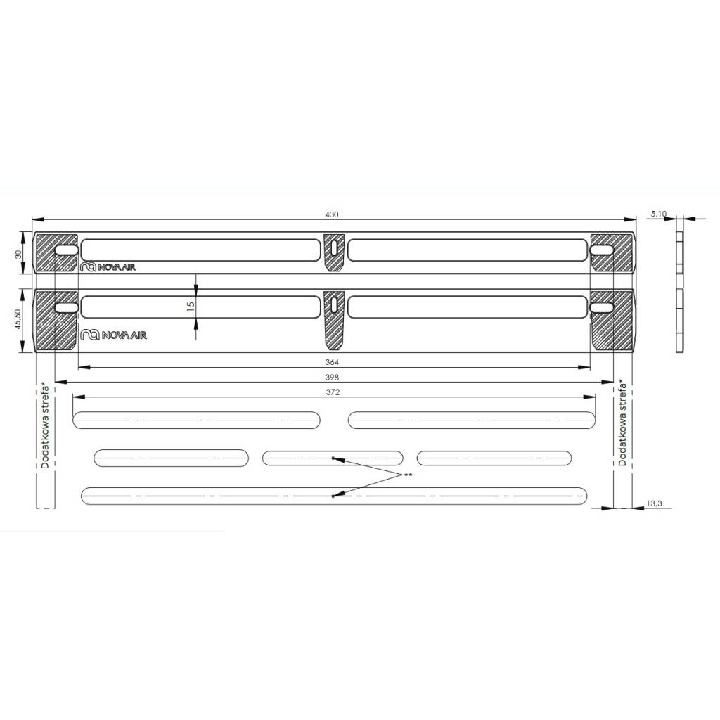 Filtr NovaAir do nawiewnika okiennego Standard antysmogowy antyalergiczny, 10706410