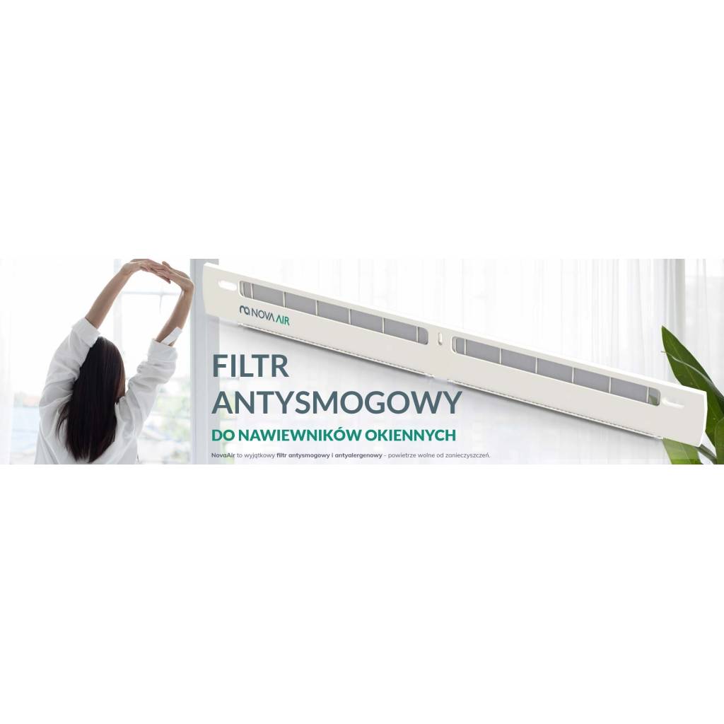 Filtr NovaAir do nawiewnika okiennego Slim antysmogowy antyalergiczny, 10706510