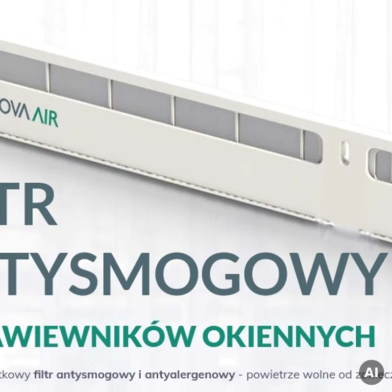 Filtr NovaAir do nawiewnika okiennego Slim antysmogowy antya