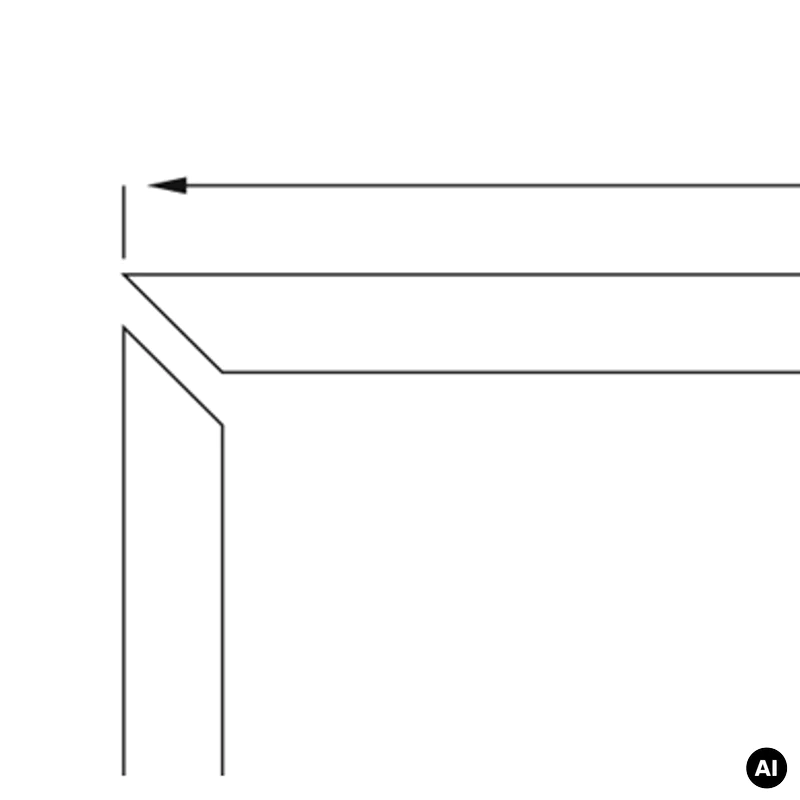 Opaska maskująca ościeżnica stała 60mm, 100006500 - 5