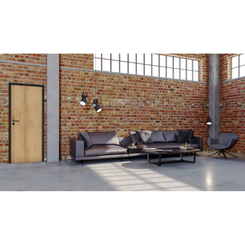 Komplet Drzwi + Ościeżnica regulowana Invado Loft prawe 80 cm bezprzylgowe , 100063796