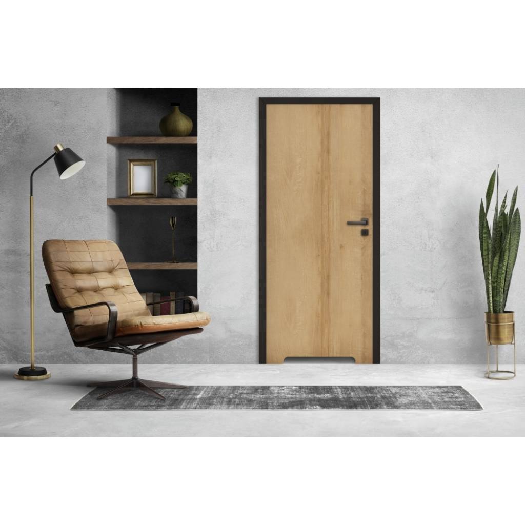 Komplet Drzwi + Ościeżnica regulowana Invado Loft lewe 80cm bezprzylgowe z podcięciem wentylacyjnym, 100063850