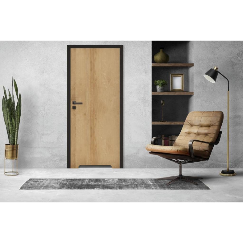 Komplet Drzwi + Ościeżnica regulowana Invado Loft prawe 80cm bezprzylgowe z podcięciem wentylacyjnym, 100063851
