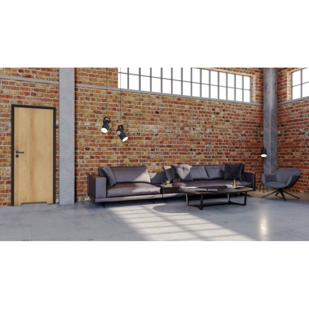 Komplet Drzwi + Ościeżnica regulowana Invado Loft prawe 80cm bezprzylgowe z podcięciem wentylacyjnym, 100063851