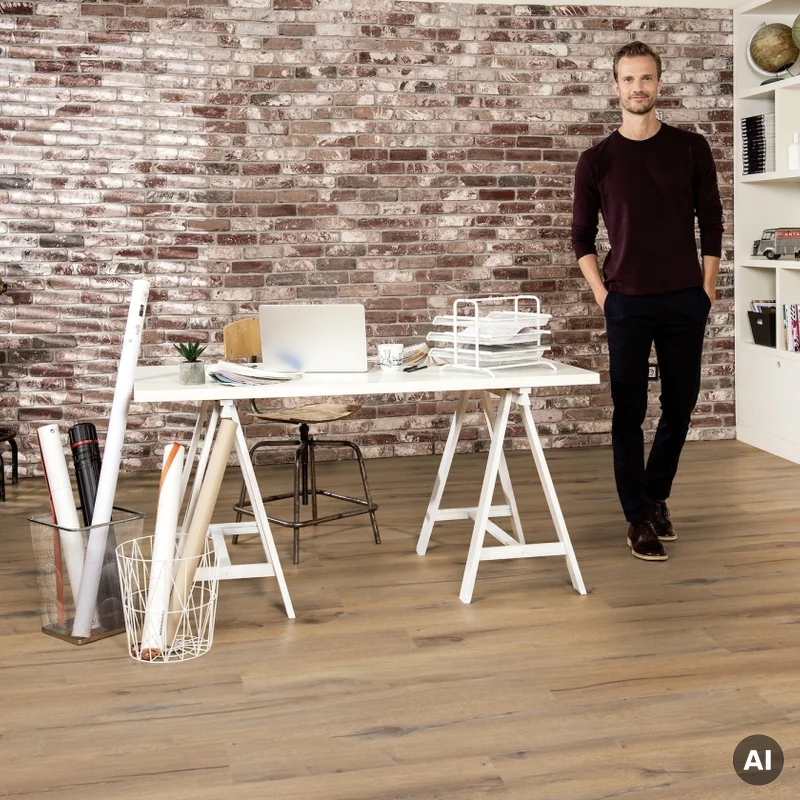 Panele winylowe SPC LVT Cedar Brown 6 mm Klasa 33, 37780850 