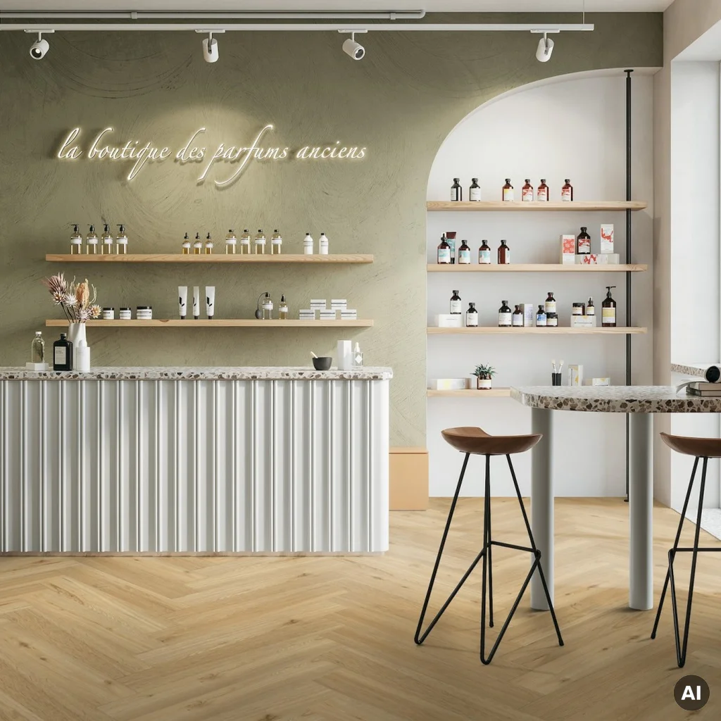 Panele winylowe SPC LVT Ballerina Herringbone 6 mm Klasa 33, 37970347