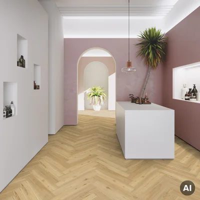 Panele winylowe SPC LVT Ballerina Herringbone 6 mm Klasa 33, 37970347