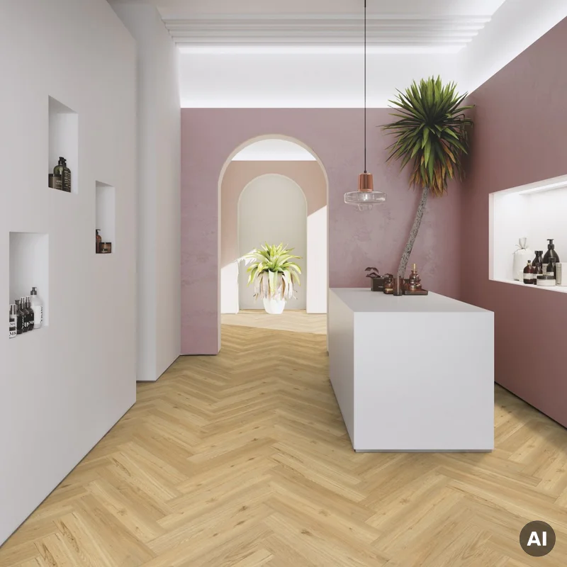 Panele winylowe SPC LVT Ballerina Herringbone 6 mm Klasa 33,