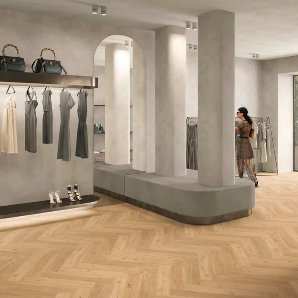 Panele winylowe SPC LVT Ballerina Herringbone Naturalny 6 mm