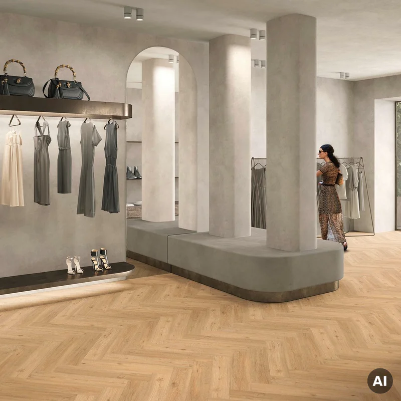 Panele winylowe SPC LVT Ballerina Herringbone 6 mm Klasa 33,