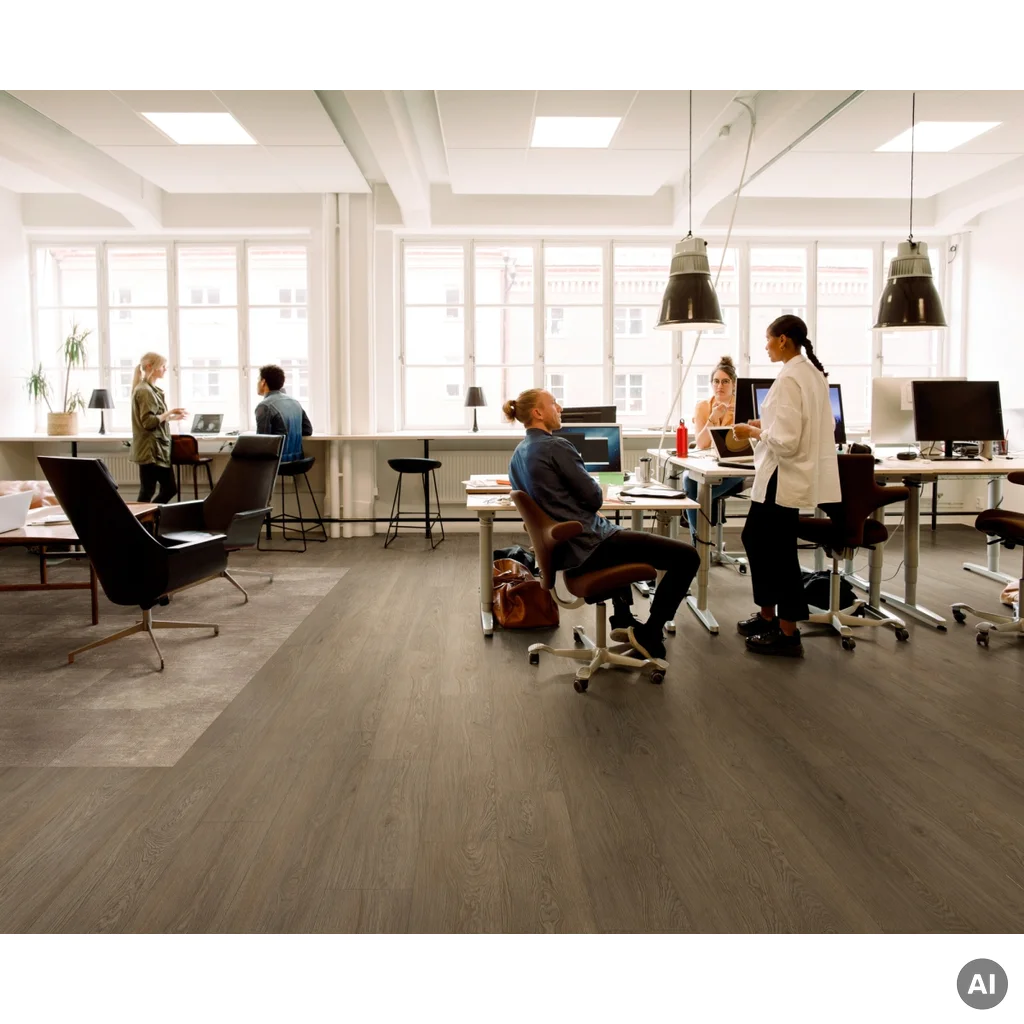 Panele winylowe SPC LVT Dąb Lounge Chestnut 6 mm Klasa 33, 37851274