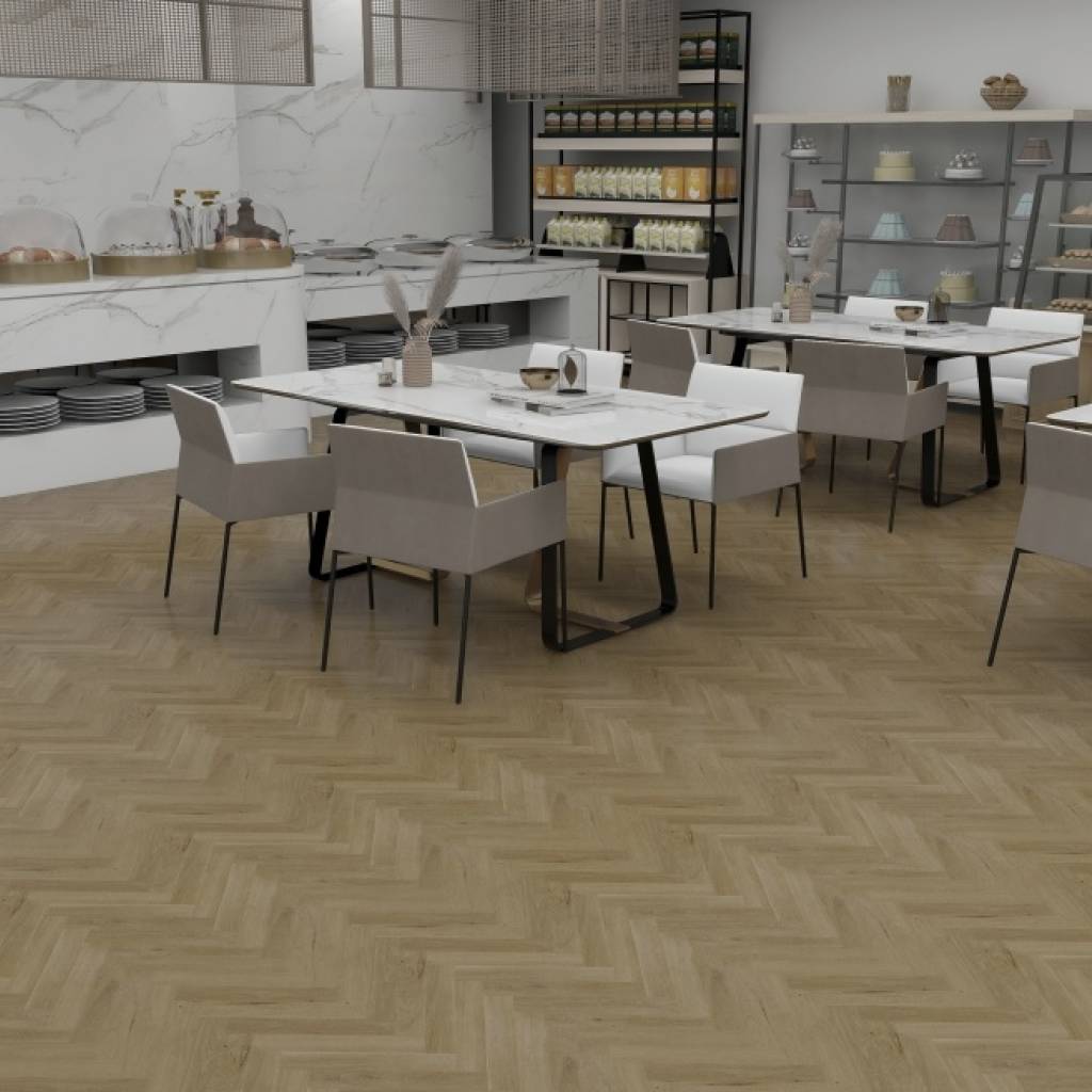 Panele winylowe LVT Jodełka Windsor Oak Klasa 33 6 mm, EVCC45X-0525-4V-05TE-005