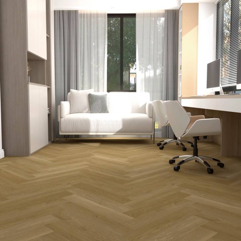 Panele winylowe LVT ze zintegrowanym podkładem Jodełka Brittany Klasa 31 5 mm, EVCC40XO-0525-4V-03TE-111
