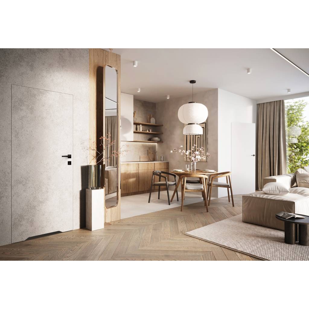 Drzwi ukryte Porta HIDE WC Bezprzylgowe (otwierane na zewnątrz) Lewe 80cm płyta, SPA1110L08LBPWAOV0O000
