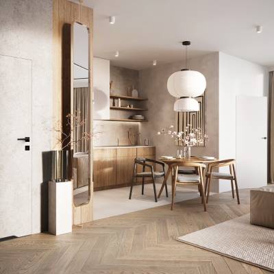 Drzwi ukryte Porta HIDE WC Bezprzylgowe (otwierane na zewnątrz) Lewe 80cm płyta, SPA1110L08LBPWAOV0O000