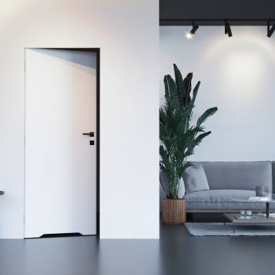 Drzwi ukryte Porta HIDE WC Bezprzylgowe (otwierane na zewnątrz) Lewe 80cm płyta, SPA1110L08LBPWAOV0O000