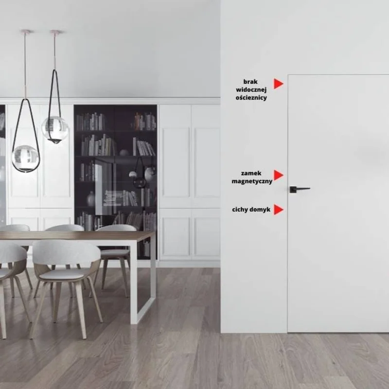Drzwi Sara Eco 2 odwrotna przylga ukryte prawe 60cm, 5901316