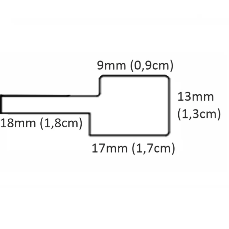 Listwa zakończeniowa Czarna Matowa Prawa S, 120041378 - 3