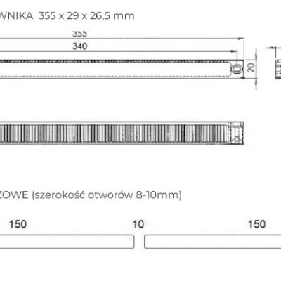 Nawiewnik Zefir MIX Antracyt Biały, NAW ZEFIR MIX A/B