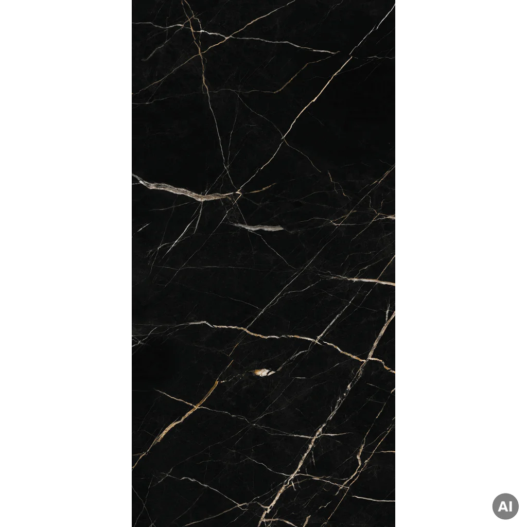 Panele ścienne Calacatta Black 30x60 Marmur Czarny Kamień Połysk 6053390, EC53390