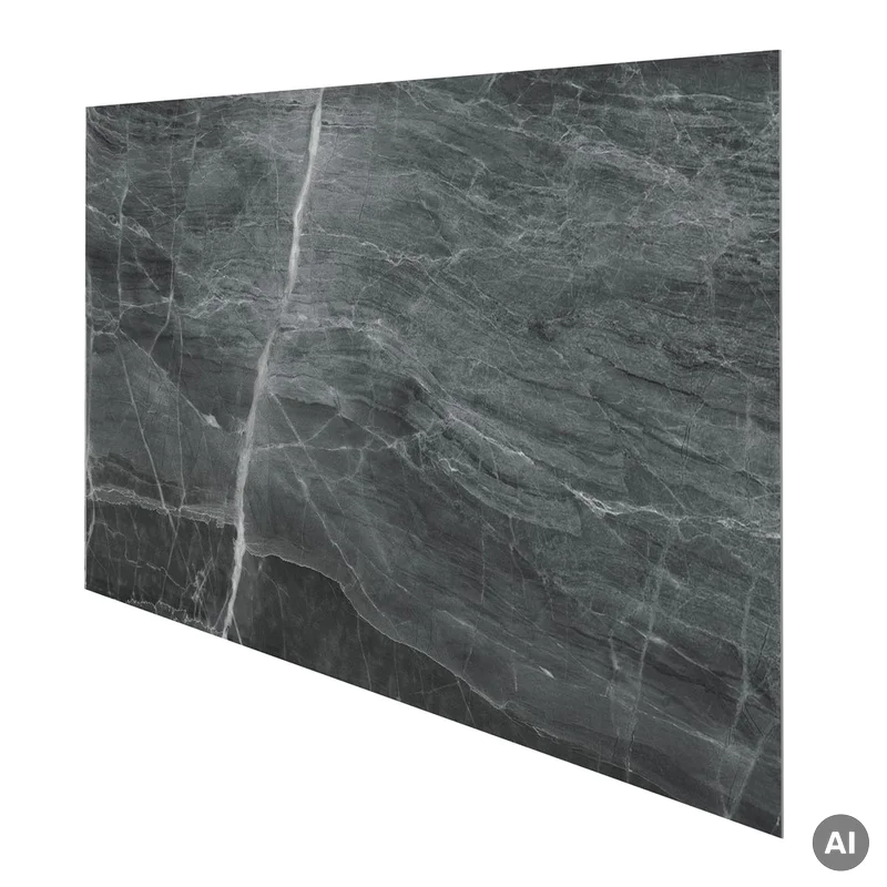 Panele ścienne Dark Stone Czarny Marmur Połysk 120x60 6053
