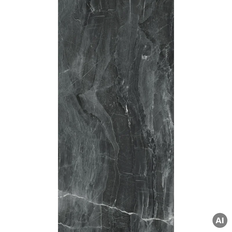 Panele ścienne Dark Stone Czarny Marmur Połysk 120x60 6053
