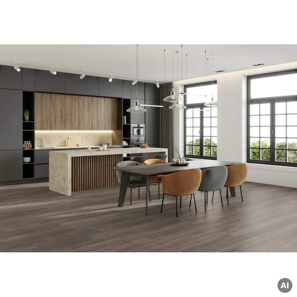 Panele winylowe LVT samoprzylepne Cleveland Dark 2 mm Klasa 22, 33250728
