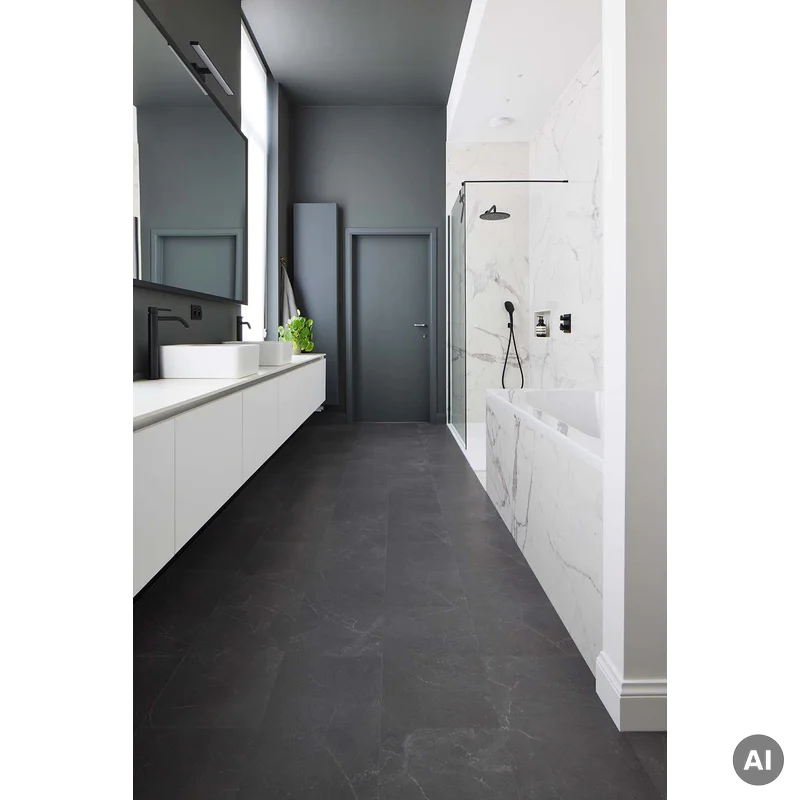 Panele winylowe LVT Firenze dryback Tiles Marmo Scuro Klasa