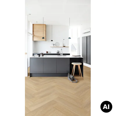 Panele winylowe z podkładem SPC LVT Dąb Tucker Beige Klasa 33 6 mm, 400096639