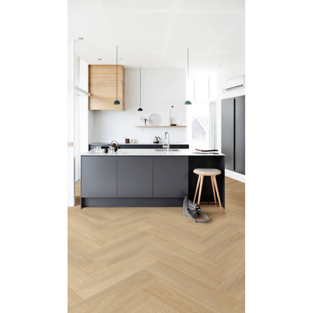 Panele winylowe z podkładem SPC LVT Dąb Tucker Beige 85266 Klasa 33 6 mm, 400096639