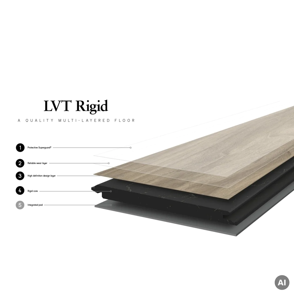 Panele winylowe SPC LVT z podkładem Dąb European Klasa 32 5 mm, 400086192