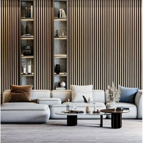 Lamele Akustyczne Dąb Naturalny Teak na Filcu L 248, 120043514