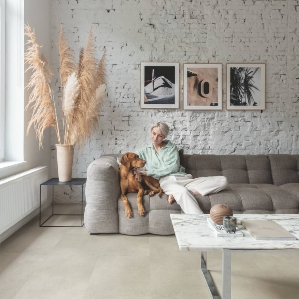 Panele winylowe LVT z podkładem Beton Sandstone Klasa 33 6 mm, AVMTU40274