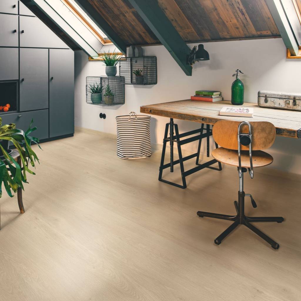 Panele winylowe SPC LVT z podkładem Dąb Morska Bryza Beż Klasa 33 6 mm, AVMPU40080
