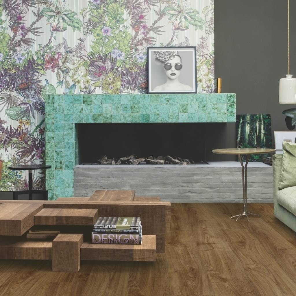 Panele winylowe SPC LVT z podkładem Dąb Brązowy Jesienny Klasa 33 6 mm, AVMPU40090