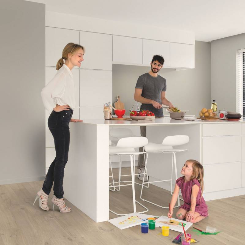Panele winylowe SPC LVT z podkładem Dąb Bawełniany Beż Klasa 33 6 mm, AVMPU40103