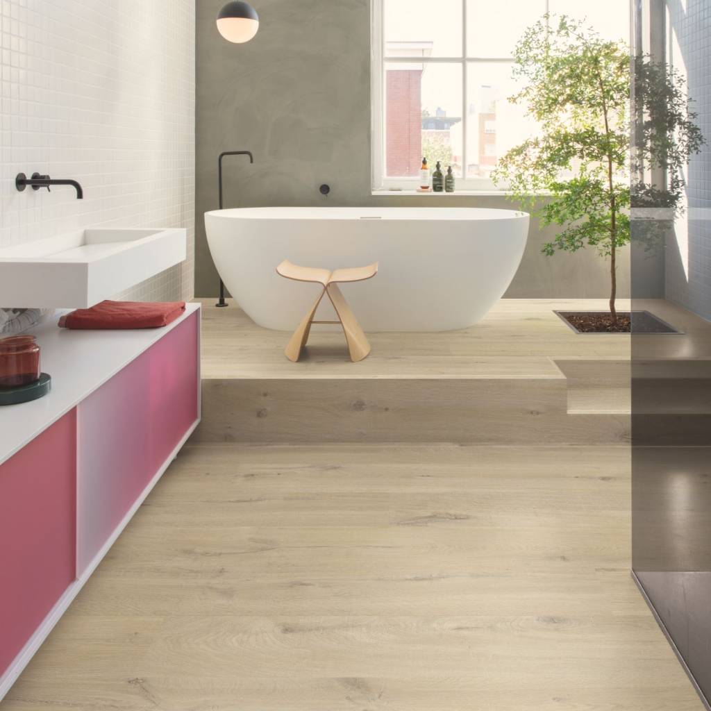 Panele winylowe SPC LVT z podkładem Dąb Bawełniany Beż Klasa 33 6 mm, AVMPU40103