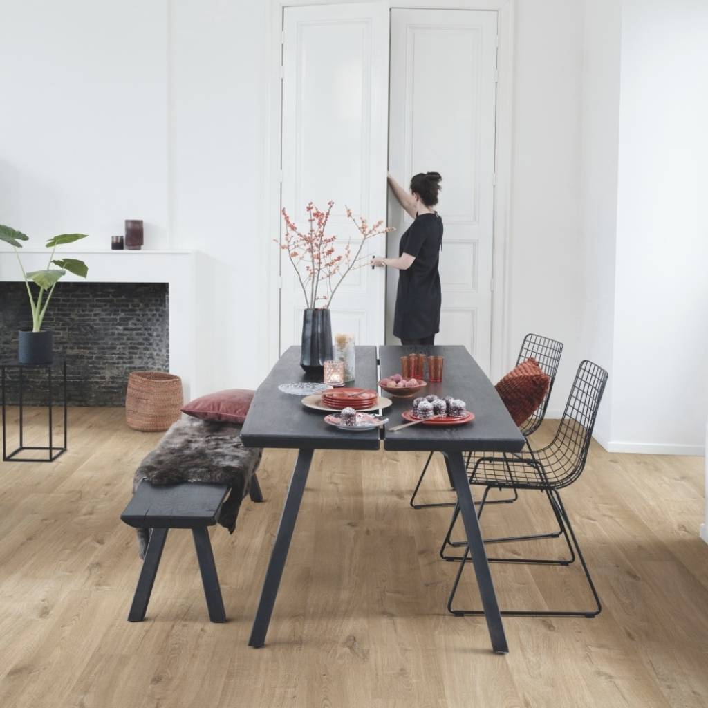 Panele winylowe SPC LVT z podkładem Dąb Bawełniany Naturalny Klasa 33 6 mm, AVMPU40104
