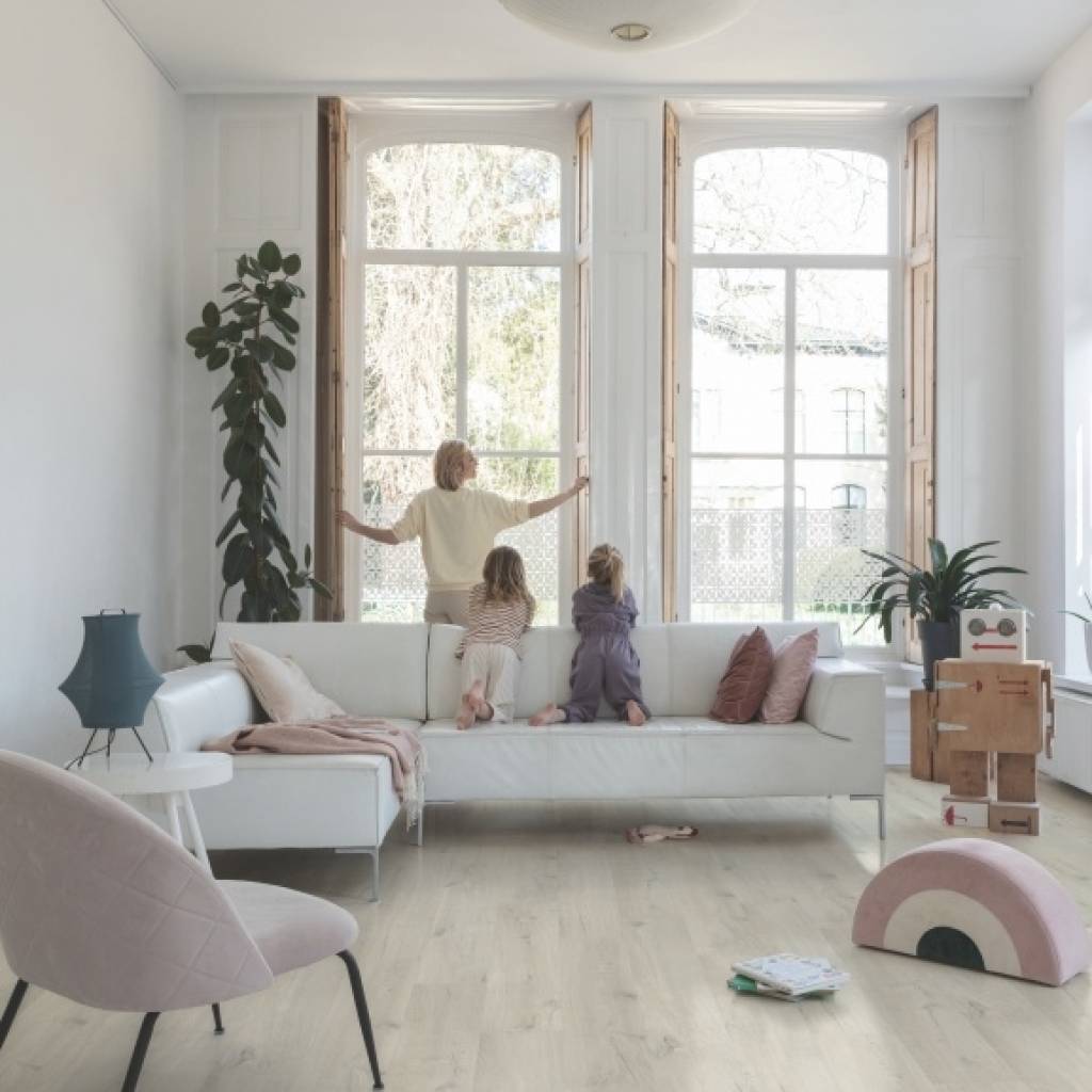 Panele winylowe SPC LVT z podkładem Dąb Bawełniany Biało-Rumiany Klasa 33 6 mm, AVMPU40200