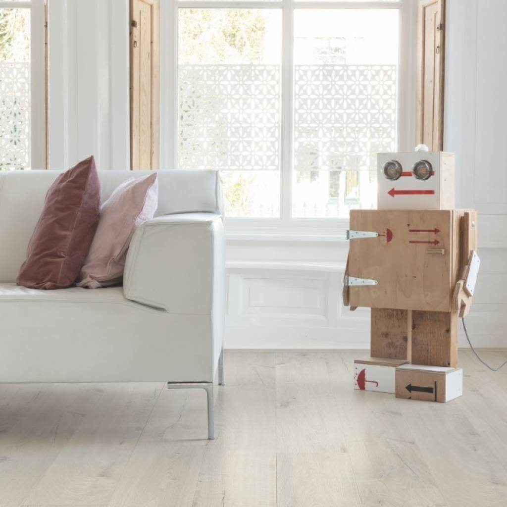 Panele winylowe SPC LVT z podkładem Dąb Bawełniany Biało-Rumiany Klasa 33 6 mm, AVMPU40200