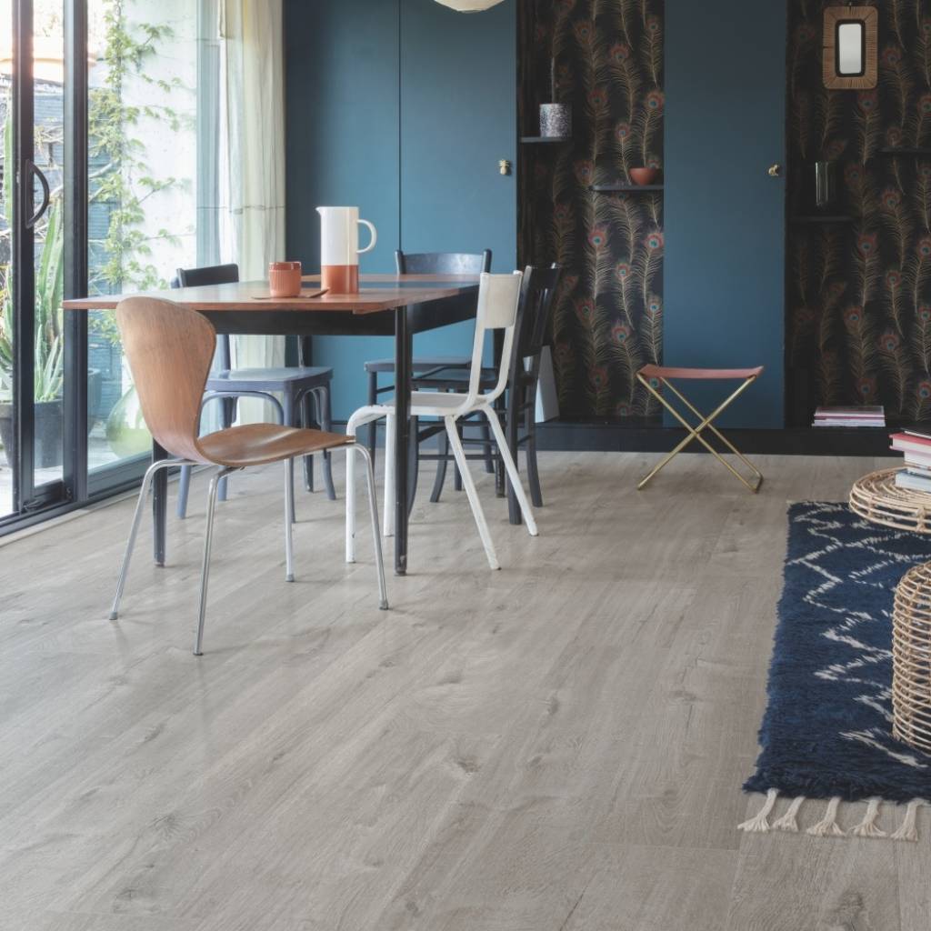 Panele winylowe SPC LVT z podkładem Dąb Bawełniany Przytulny-Szary Klasa 33 6 mm, AVMPU40202