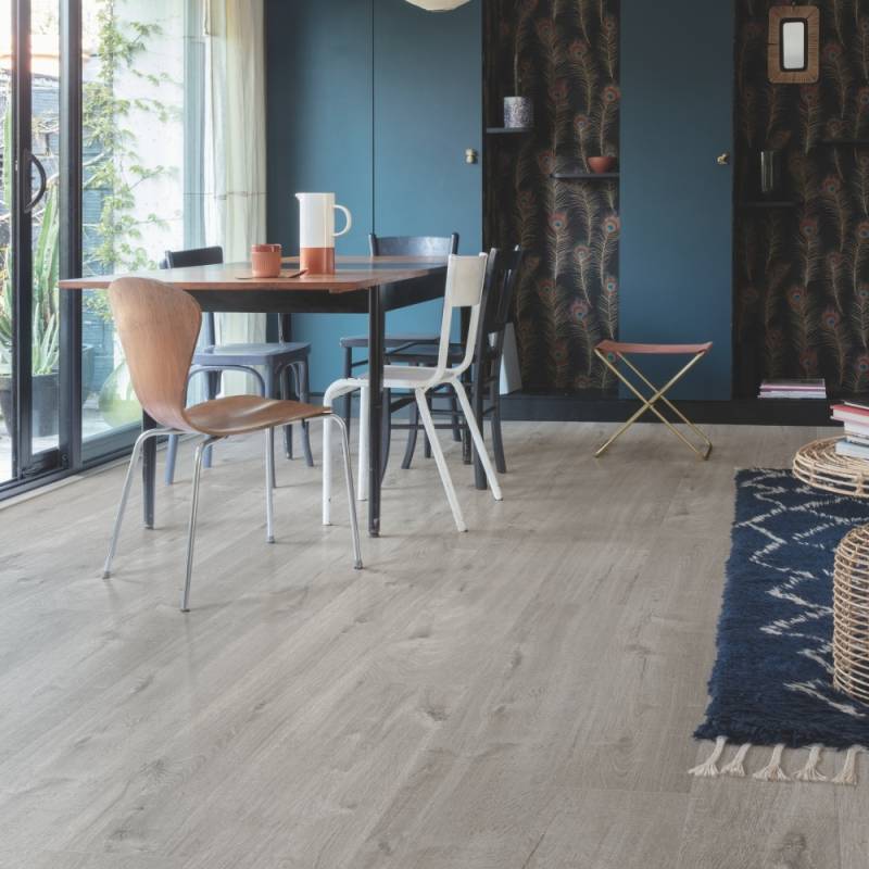 Panele winylowe SPC LVT z podkładem Dąb Bawełniany Przytulny-Szary Klasa 33 6 mm, AVMPU40202