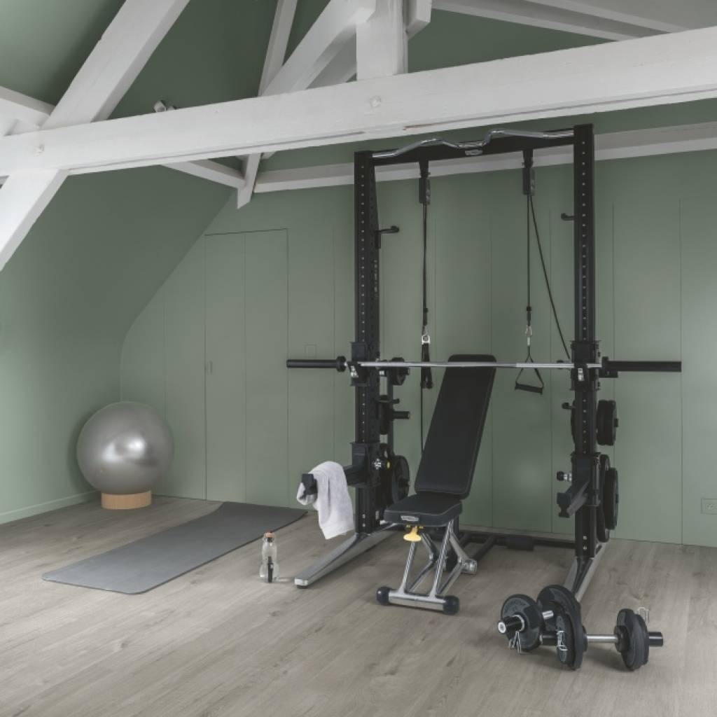 Panele winylowe SPC LVT z podkładem Dąb Bawełniany Przytulny-Szary Klasa 33 6 mm, AVMPU40202