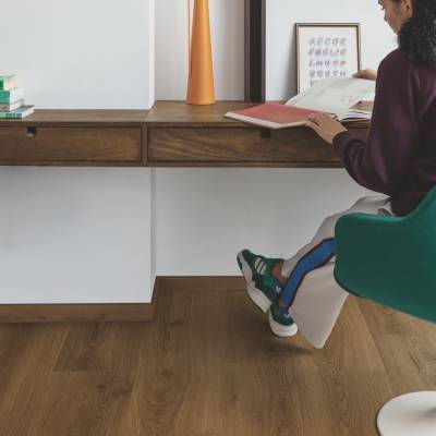 Panele winylowe SPC LVT z podkładem Dąb Karmelowy Botan Klasa 33 6 mm, AVMPU40315