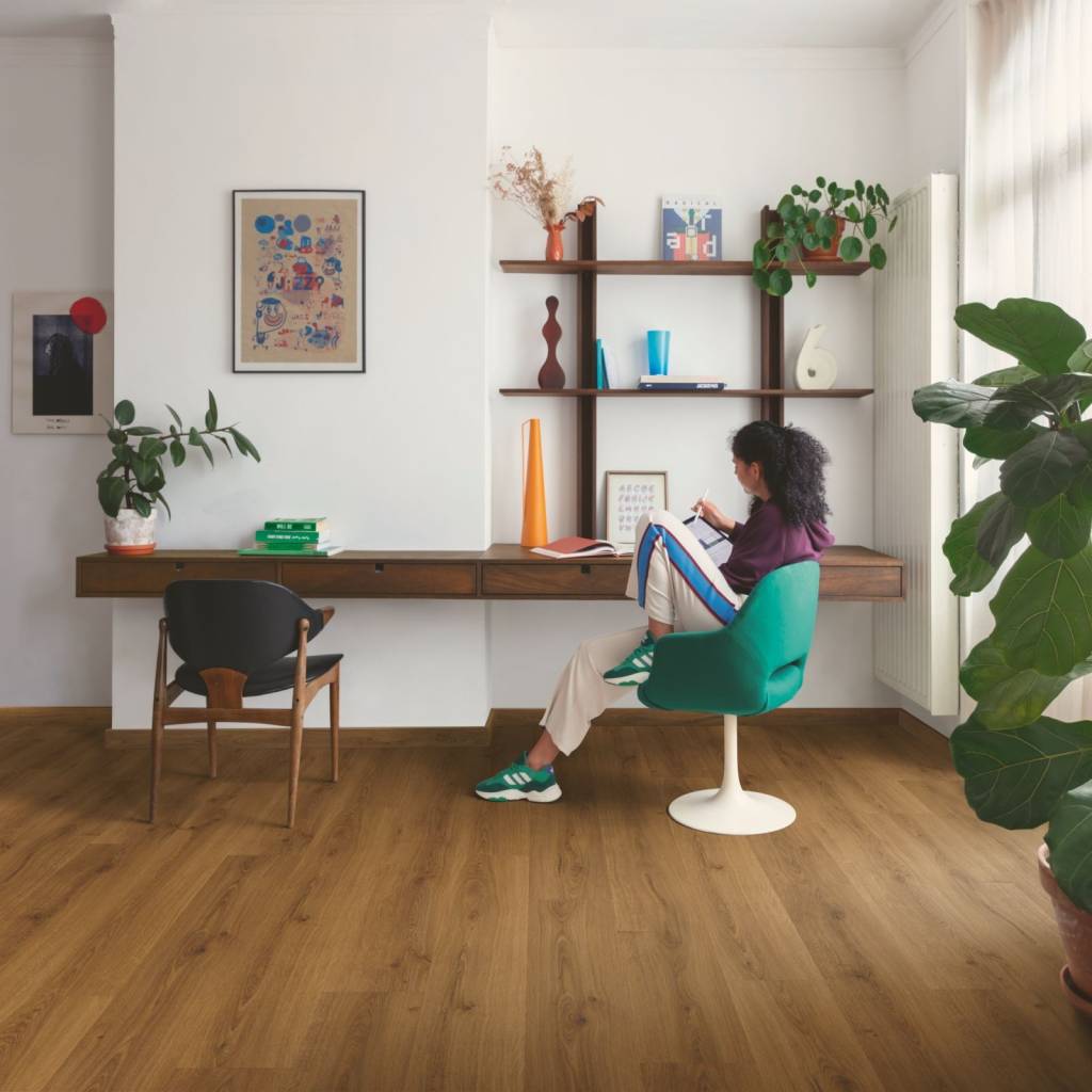 Panele winylowe SPC LVT z podkładem Dąb Karmelowy Botan Klasa 33 6 mm, AVMPU40315