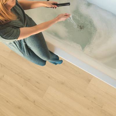 Panele winylowe SPC LVT z podkładem Dąb Szczotkowany Beżowy  Klasa 33 6 mm, AVMPU40319