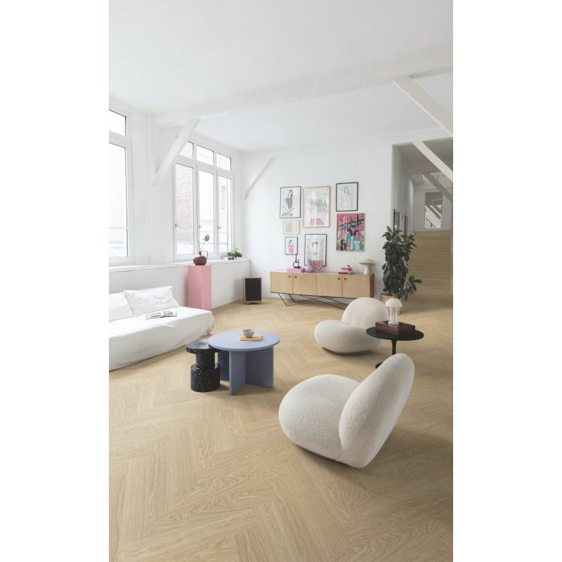 Panele winylowe SPC LVT z podkładem Jodełka Dąb Rumiany HB Klasa 33 6 mm, AVHBU40359