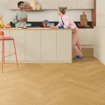 Panele winylowe SPC LVT z podkładem Jodełka Dąb Miodowy HB Klasa 33 6 mm, AVHBU40360